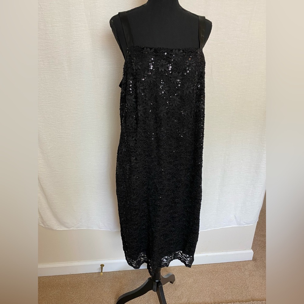 NWT Black lace and sequin dress